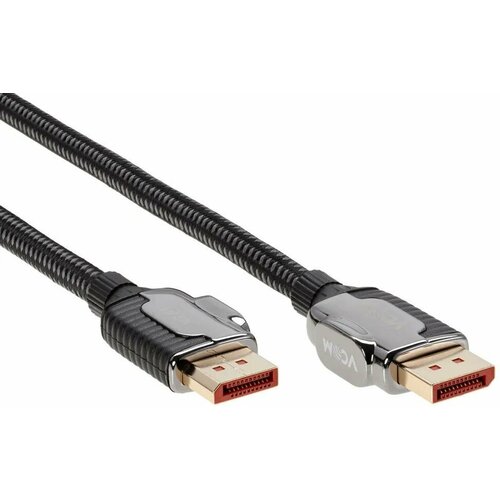 Кабель DisplayPort 3м VCOM Telecom CG634-3M круглый серый кабель displayport 15м vcom telecom d3751 15m круглый черный