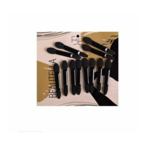 BEAUTELLA Аппликаторы для макияжа, двусторонние 5см, 12 шт, 1 уп.