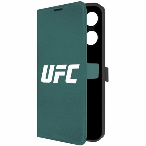 Чехол-книжка Krutoff Eco Book для INFINIX Smart 7 Plus UFC (зелёный опал)