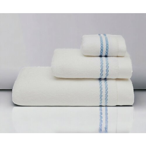 Полотенце Soft cotton CHAINE белыйголубой 1 шт 50100 2387₽
