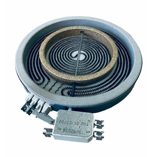 конфорка hilight 145mm 1200w whirlpool eika 481231018887 c00327340 cok1051un cu65611 Конфорка двухзонная для стеклокерамической плиты HANSA D 200 мм мощность 1700W/700W 8056031