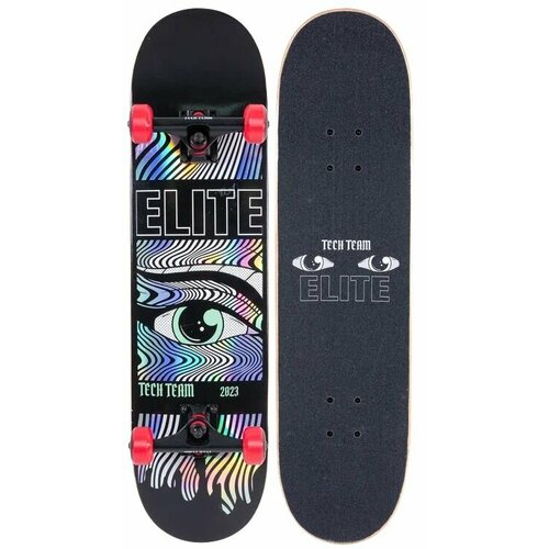 Скейтборд Elite bz double rocker skateboards 80cm 31 5in abec 7 bearing complete standard skate 95a pu shock absorption maple skateboard hb0507