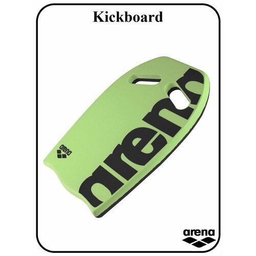 Доска для плавания Kickboard зеленый, черный