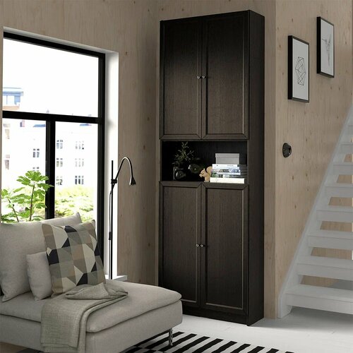 Шкаф стеллаж Стоп Мебель Билли 22 80х30х237 Венге 16300₽