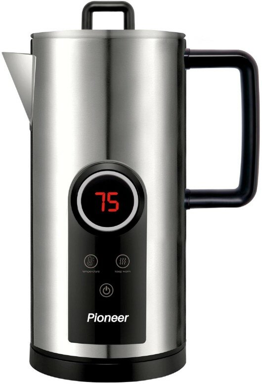 Чайник Pioneer KE575M, 1,7 л, 2200ВТ, серебристый