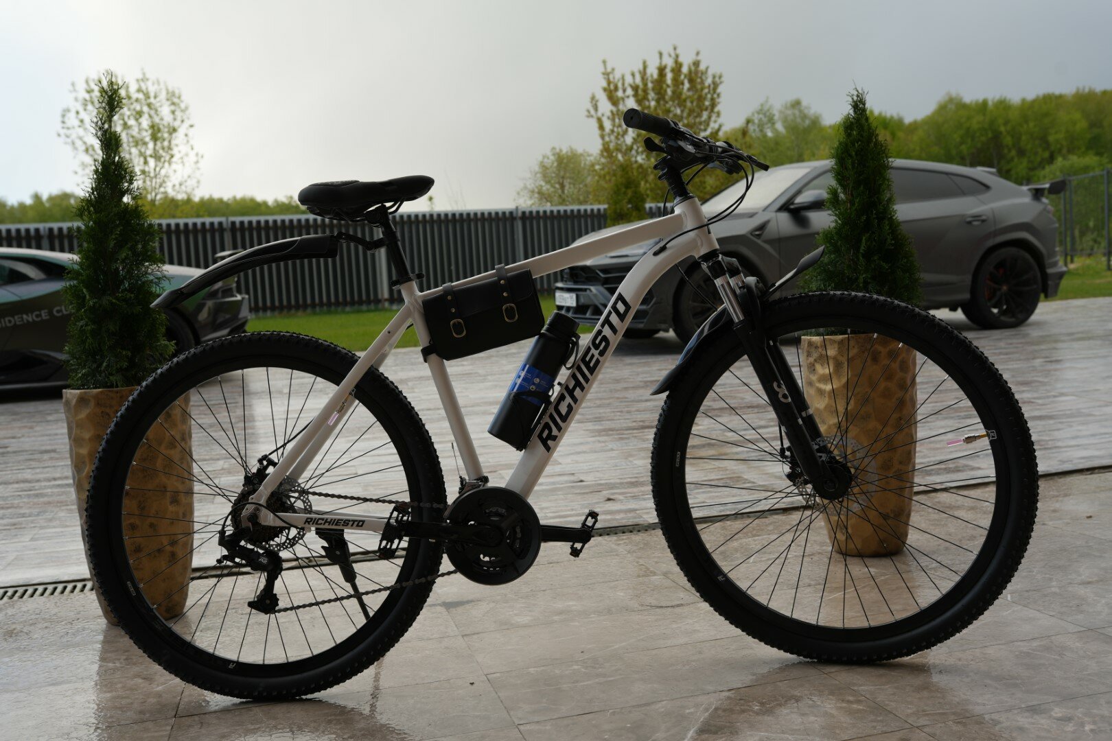 Велосипед горный RICHIESTO 29" Алюминиевая рама 21", Взрослый Спортивный Унисекс, белый матовый