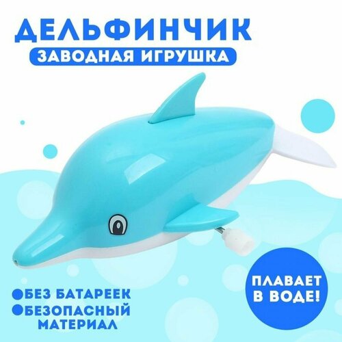 водоплавающая игрушка дельфинчик заводная Водоплавающая игрушка Дельфинчик , заводная