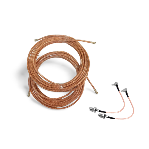 Кабельная сборка RG-6 с F разъемами 2шт и пигтейл CRC-9 - F female 2шт 1187₽