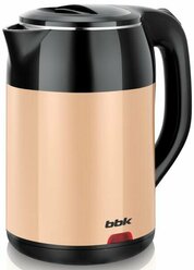 Чайник электрический BBK EK1709P 2000 Вт чёрный бежевый 1.7 л металл/пластик