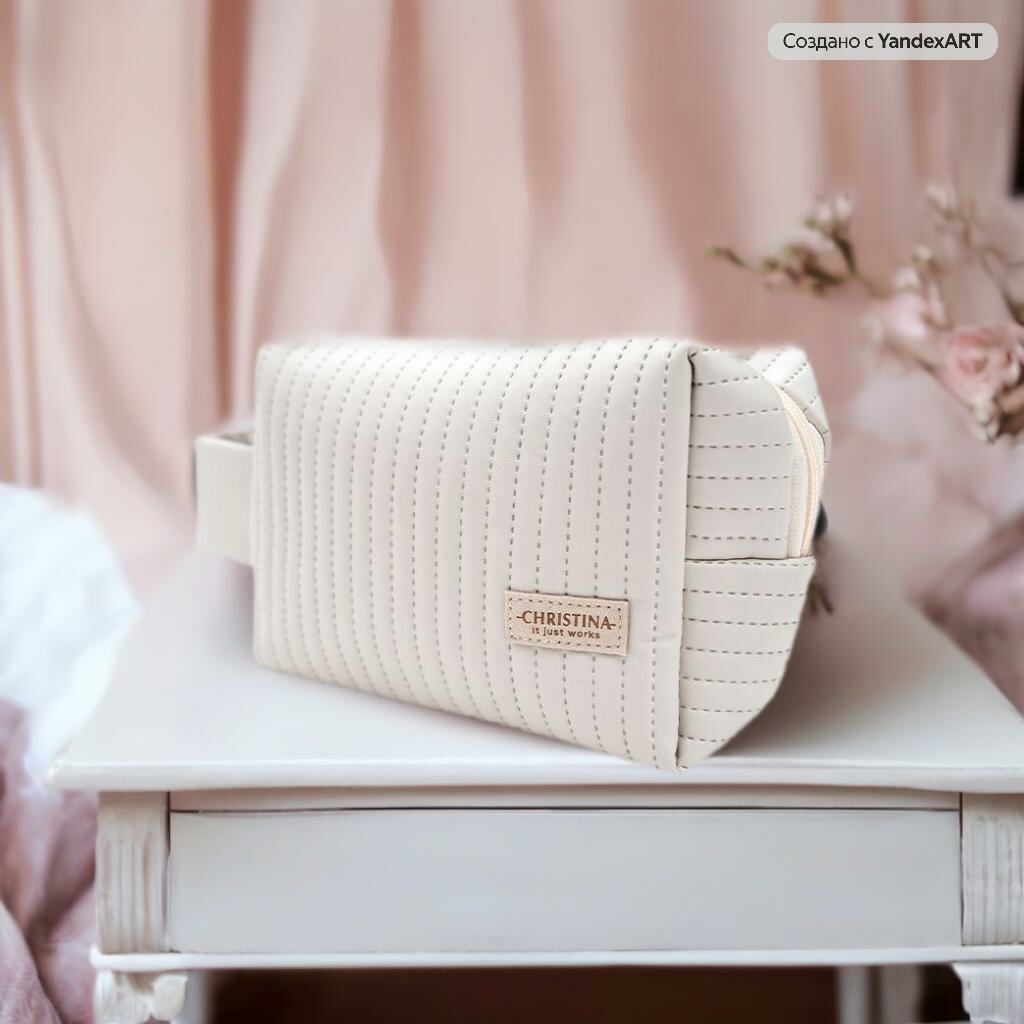 фото Косметичка "Ореховое Молоко" от Christina “Nut milk” cosmetic bag