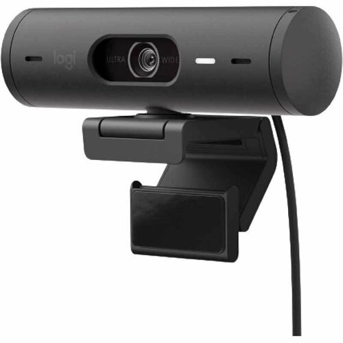 Веб-камера Logitech Webcam BRIO 500 HD, graphite (960-001422) веб камера logitech brio ultra hd черный 13mpix 4096x2160 usb3 0 с микрофоном 960 001105 960 001107