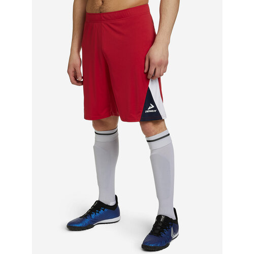 Шорты спортивные Demix, размер 48, красный шорты demix размер 48 серый