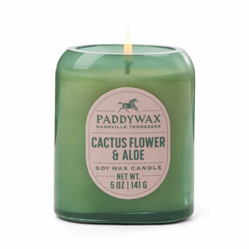 CACTUS FLOWER & ALOE Средняя свеча в стекле с 1 фитилем, PaddyWax