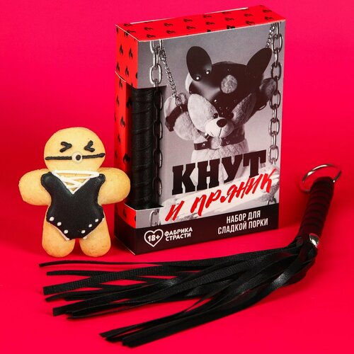 Набор Кнут и пряник плетка и печенье 25 г 509₽