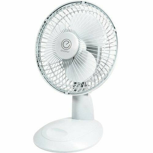 Вентилятор настольный 15 Вт 2 скорости белый Energy EN-0603 1171₽