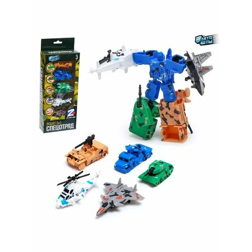 Набор роботов Военная техника 5 предметов собираются в 1 801₽