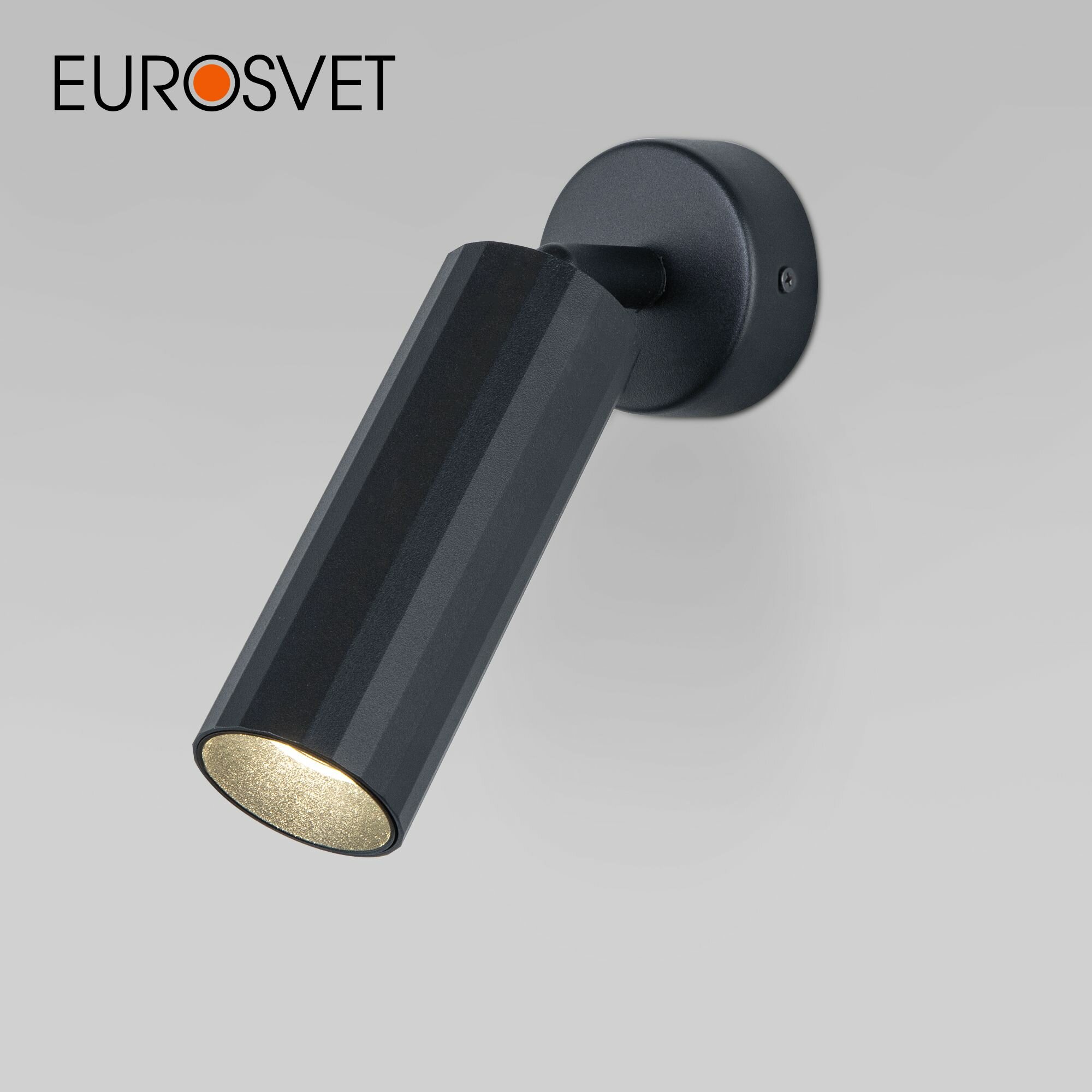 Спот / Настенный светодиодный светильник с поворотным плафоном Eurosvet Arris 20098/1 LED, цвет черный