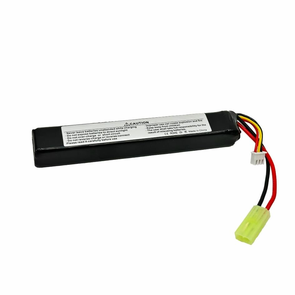 Аккумулятор для страйкбола Li-po B&C 1500 MAH 7.4V (2s) 30C, Mini Tamiya, Soft case — фото 1