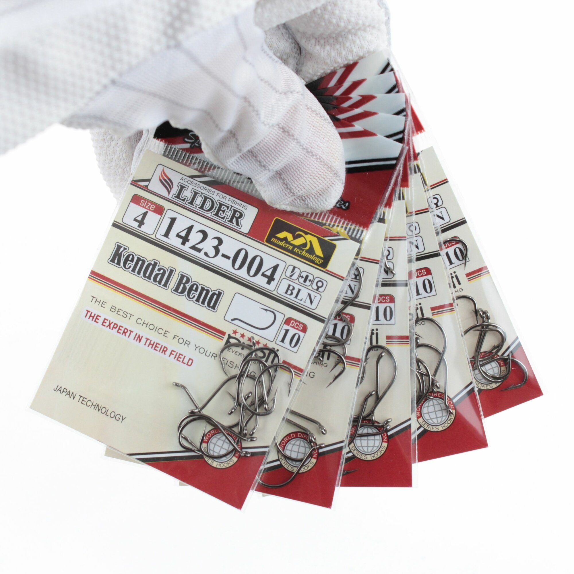 Крючок LIDER KENDAL BEND (BLN) №4 (уп.10шт) для рыбалки рыболовный на карпа на сазана на карася на мирную рыбу на хищную рыбу - (набор 5 упаковок)