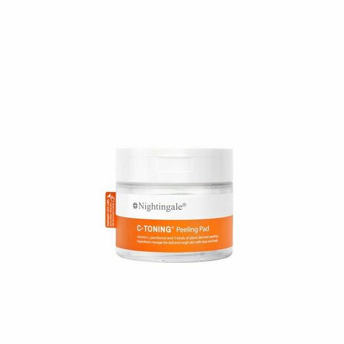 Отшелушивающие диски для сияния кожи Nightingale C-TONING Peeling Pad кол-во 60шт