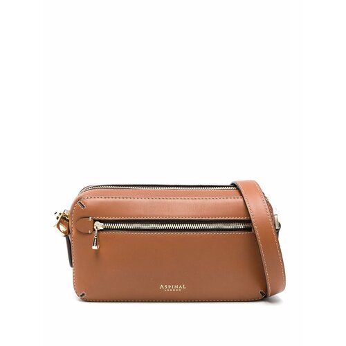 Сумка кросс-боди Aspinal of London фактура гладкая tan 34598₽