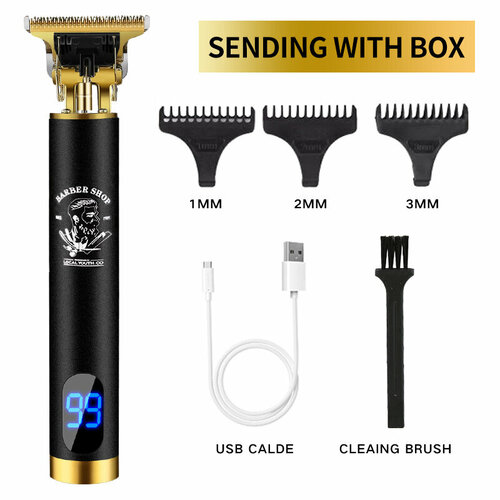 Электрическая машинка для стрижки волос T9 с ЖК-дисплеем цвет Черный 79800₽