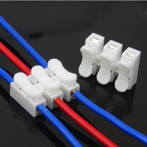 Клемма огнестойкая нажимная WVK-CH-03, 10 штук, цвет белый