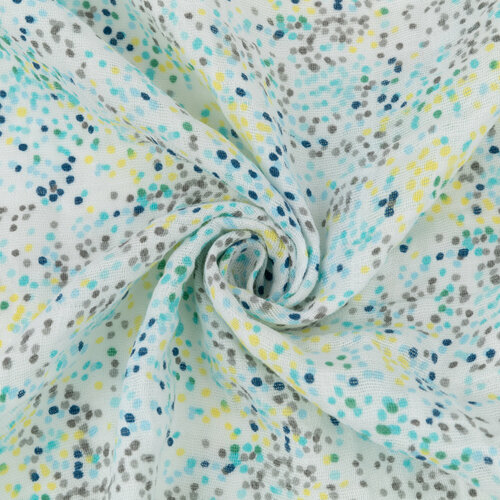 фото Ткань муслиновая отрез 100x125 см 100% хлопок "peppy" embrace, shannon fabrics, fundot blue