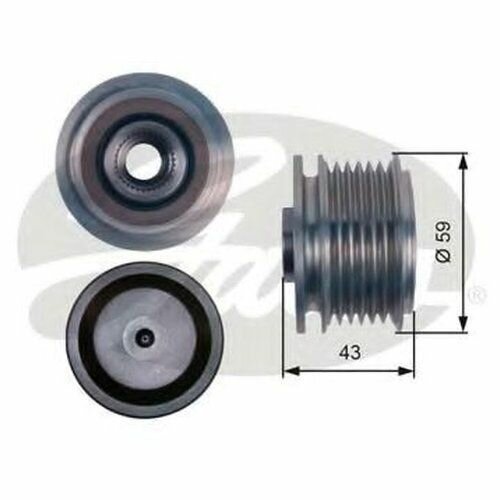 Шкив генератора Gates OAP7112 для Dodge Nitro (2006-2012), Fiat 500L (2012-н. в.), Ford C-MAX (2007-2010)
