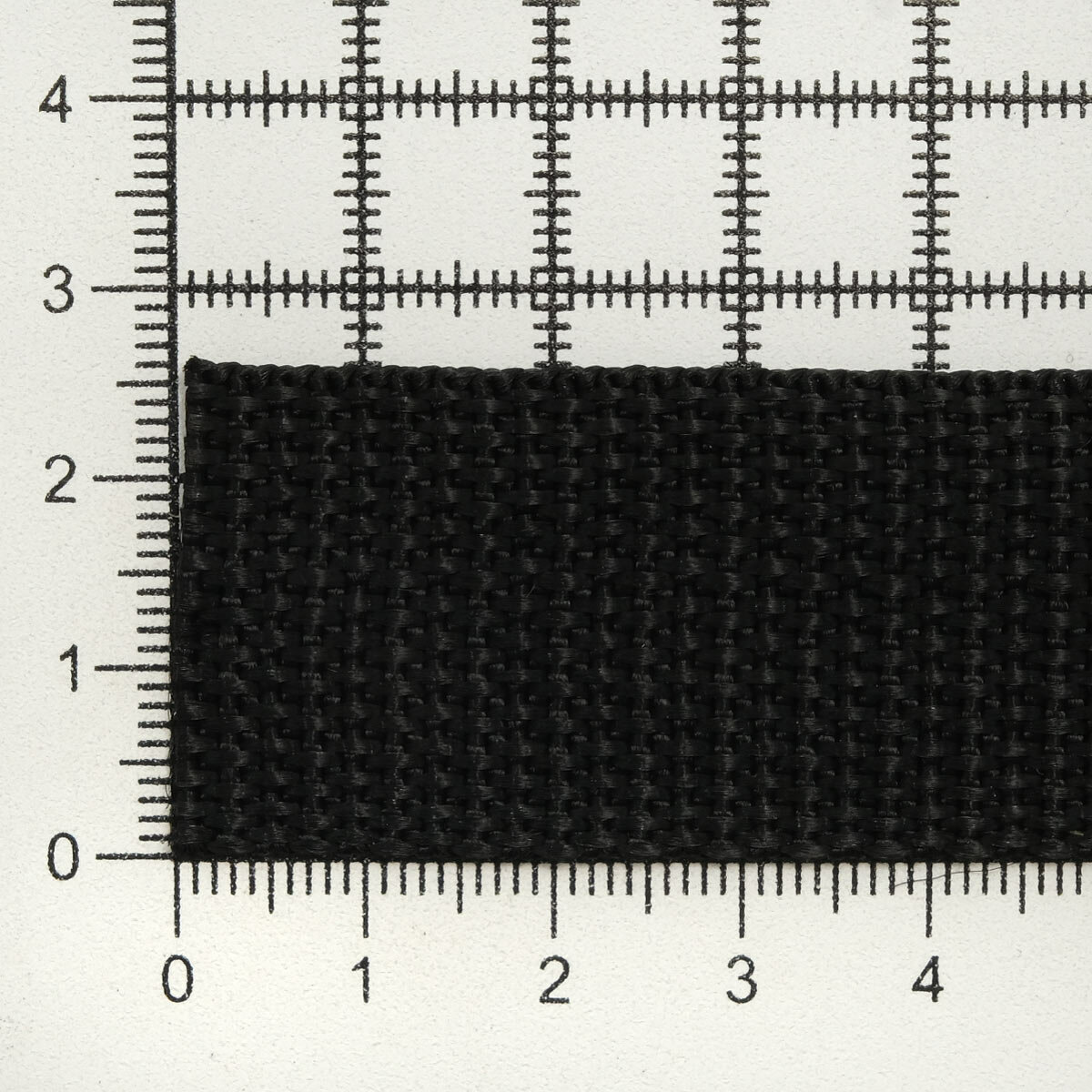 Стропа ременная 25 мм*50 м, черная, 14 г/м, 100% полиэстер, Айрис — фото 1