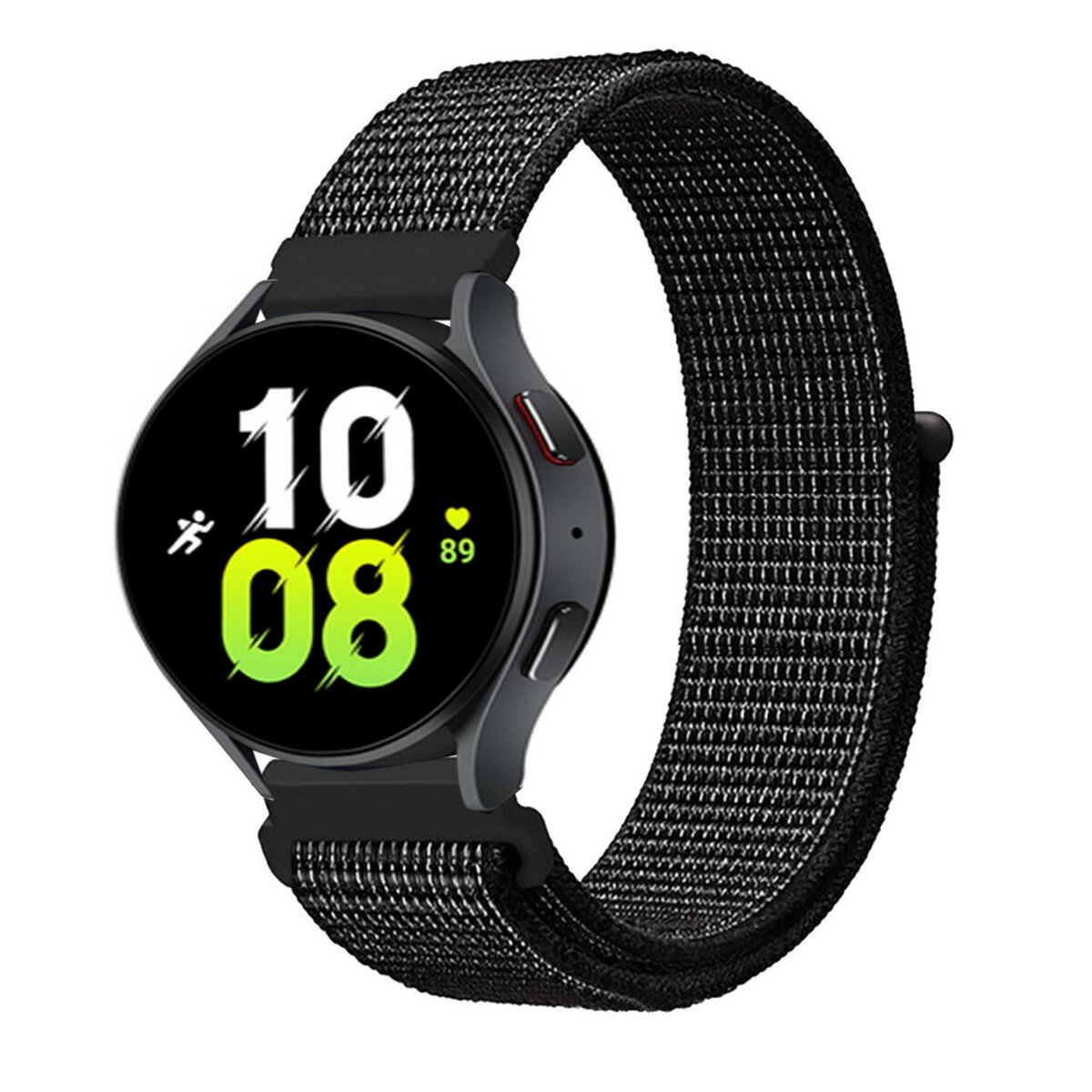 Нейлоновый ремешок для часов с креплением 22 мм Garmin, Samsung, Huawei, Honor, Xiaomi Amazfit, 21 черный