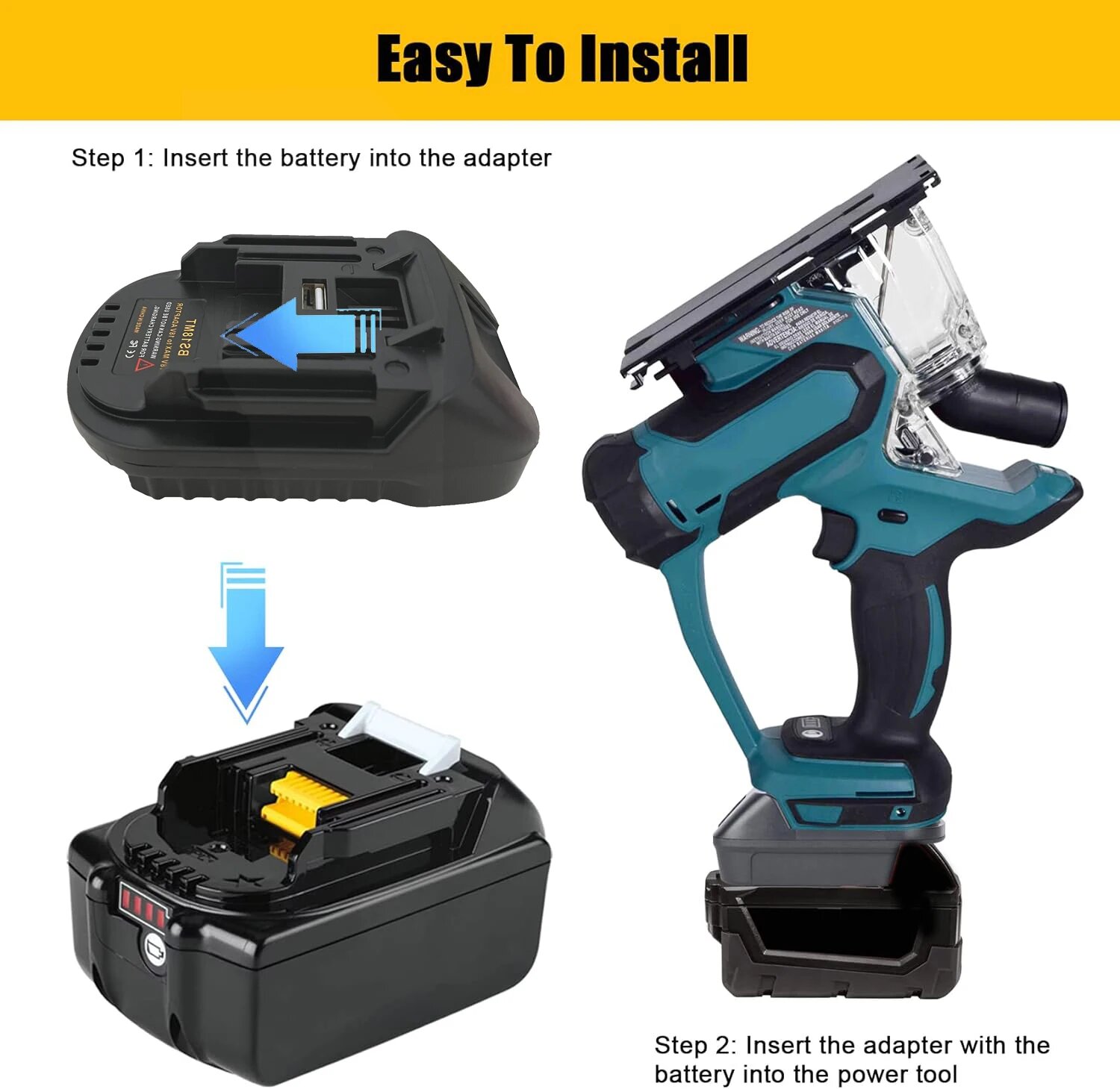 Изображение Адаптер аккумулятора Bosch 18В к Makita 18В XMSJ