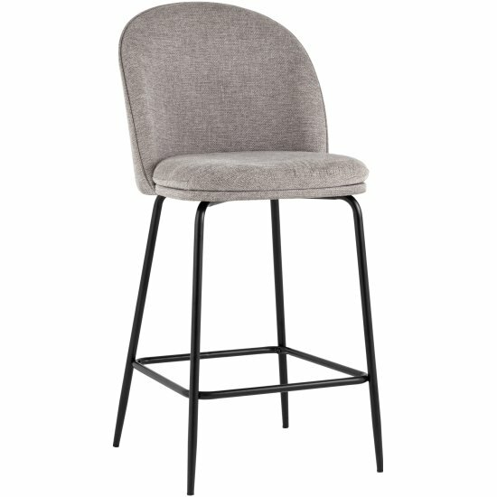 Стул полубарный Stool Group Echo светло-серый
