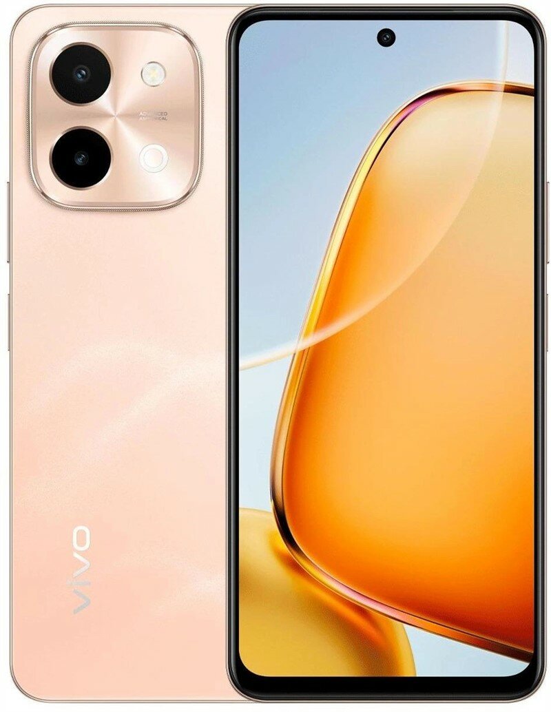 Смартфон vivo Y28 8/128Gb розовое золото