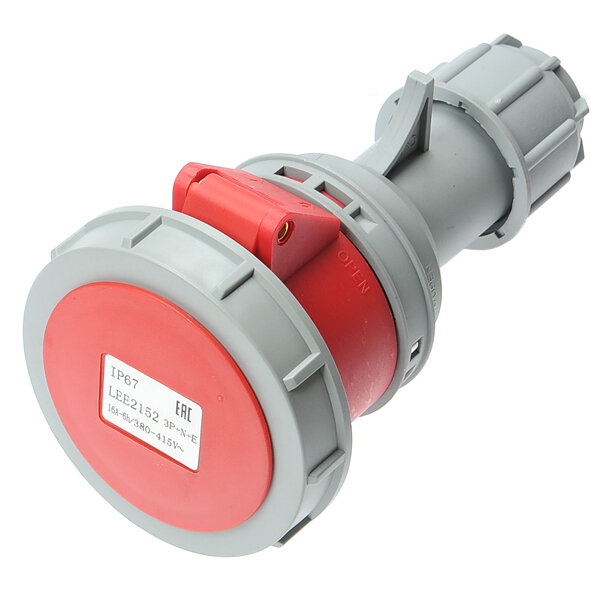 Розетка кабельная 3Р+N+Е 16А 415В IP67 LEE2152/YS CEE 2152