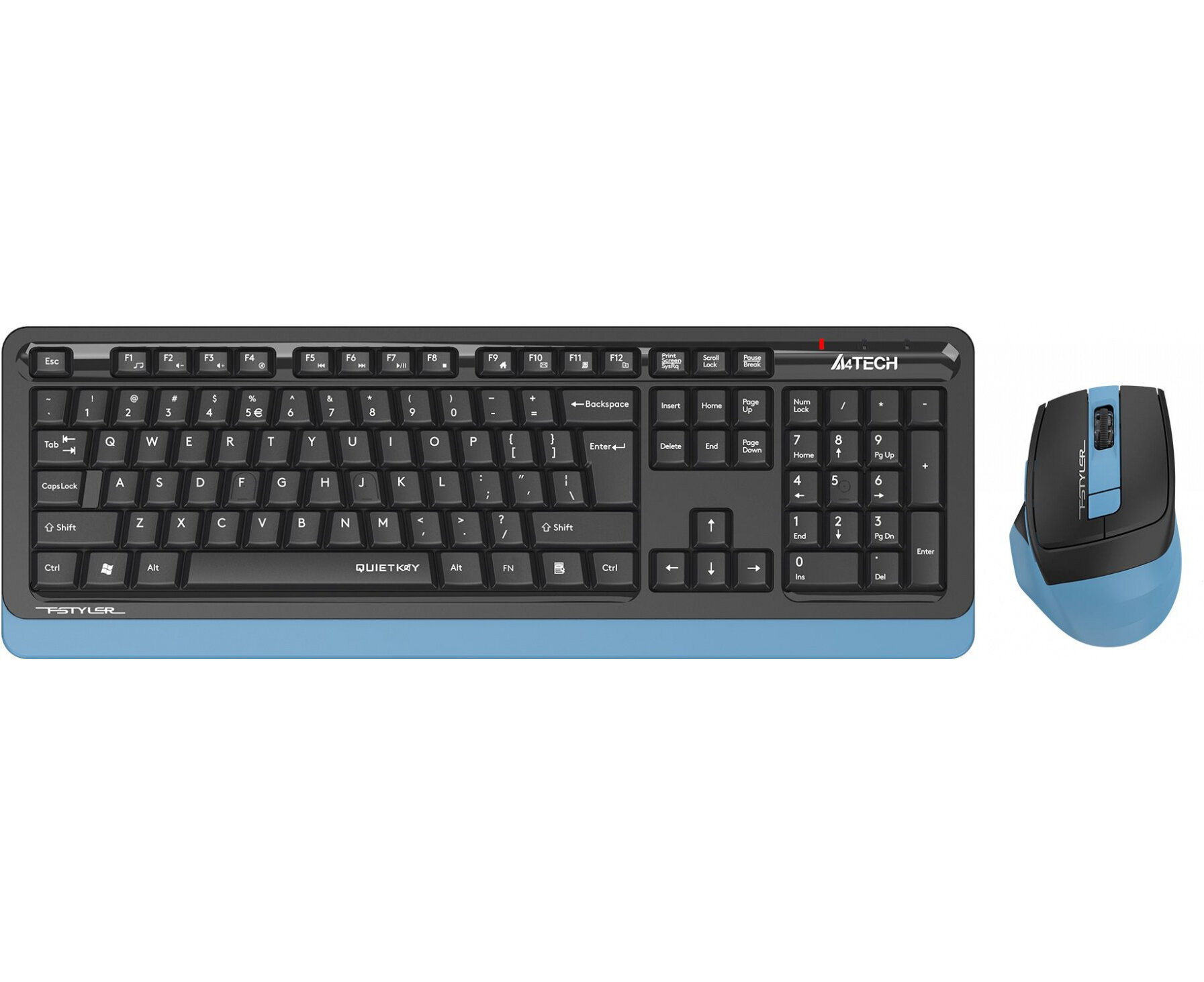 Клавиатура + мышь A4Tech Fstyler FGS1035Q клав: черный/синий мышь: черный/синий USB беспроводная Multi