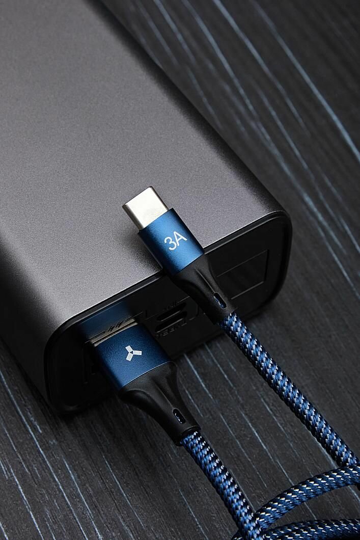Дата-кабель Accesstyle AC30-F100M USB - Type C 1м синий — фото 1