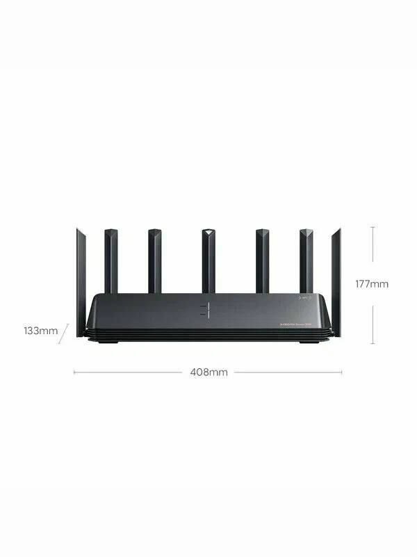 Wi-Fi роутер Xiaomi Router BE7000 (RC06), 7000 Мбит/с, DHCP-сервер, NAT, чёрный — фото 1