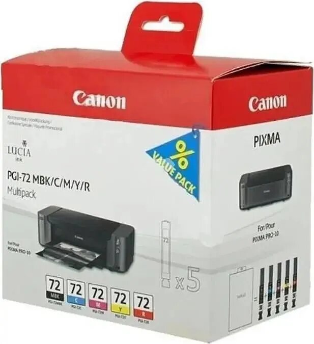 Набор картриджей Canon PGI-72 (6402B009) многоцветный для Pixma Pro-10 13мл