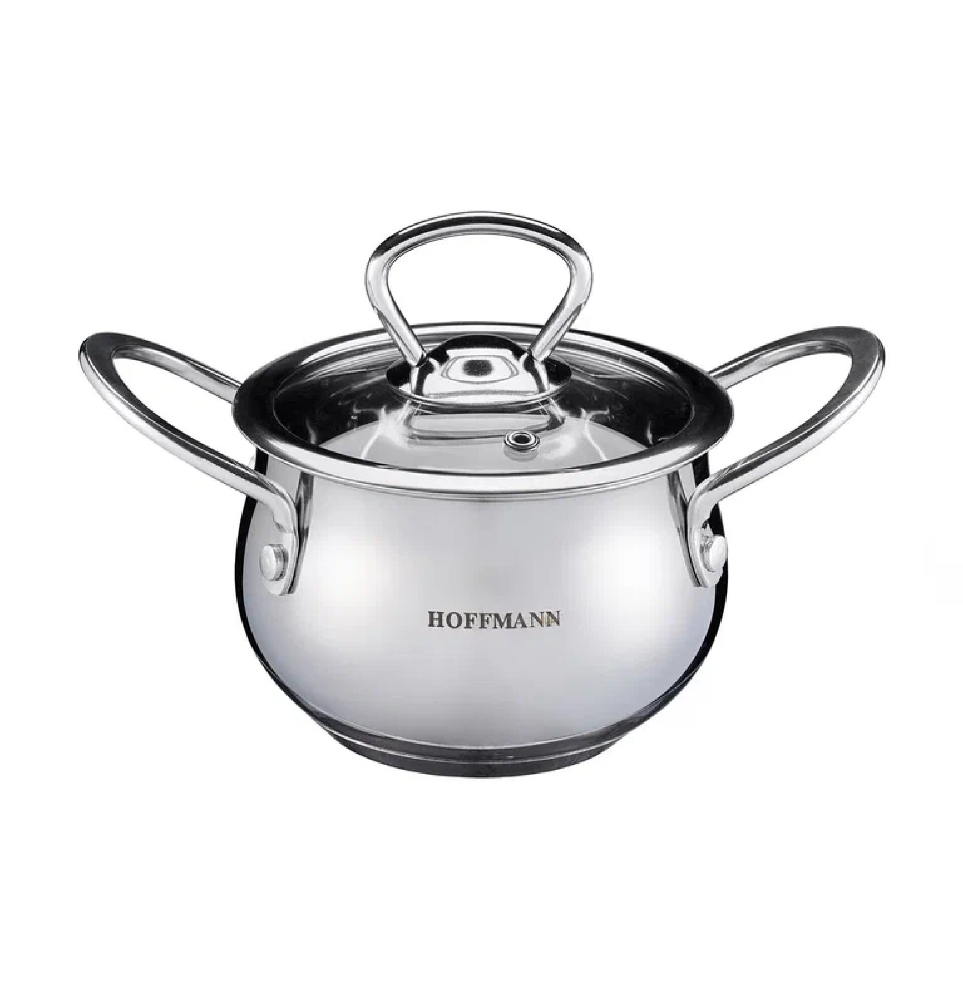 Кастрюля Hoffmann HM 5342, нержавеющая сталь, 5.4 л, с крышкой