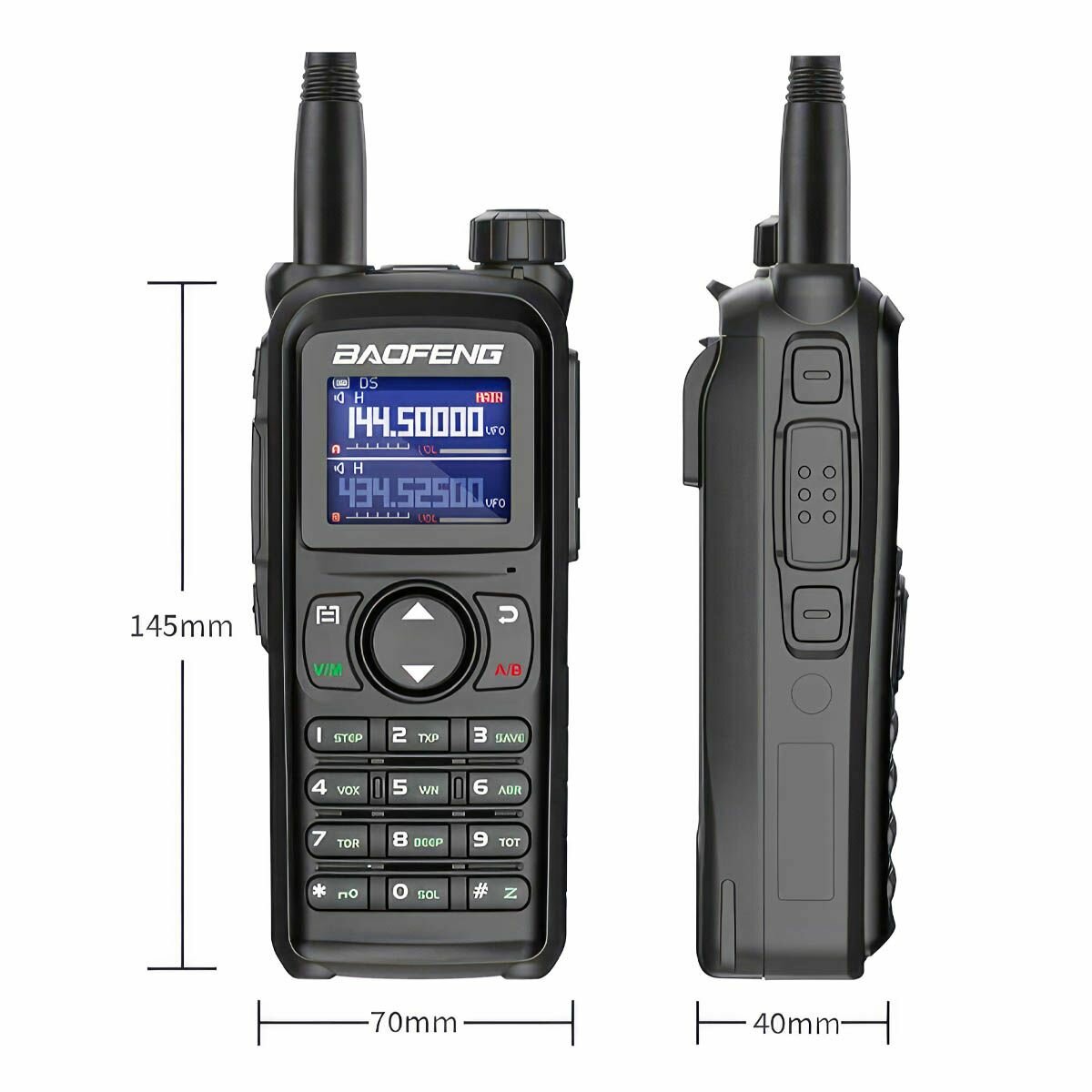 Рация Baofeng UV-28 10W с аккумулятором 2500 мАч, USB Type-C — фото 1