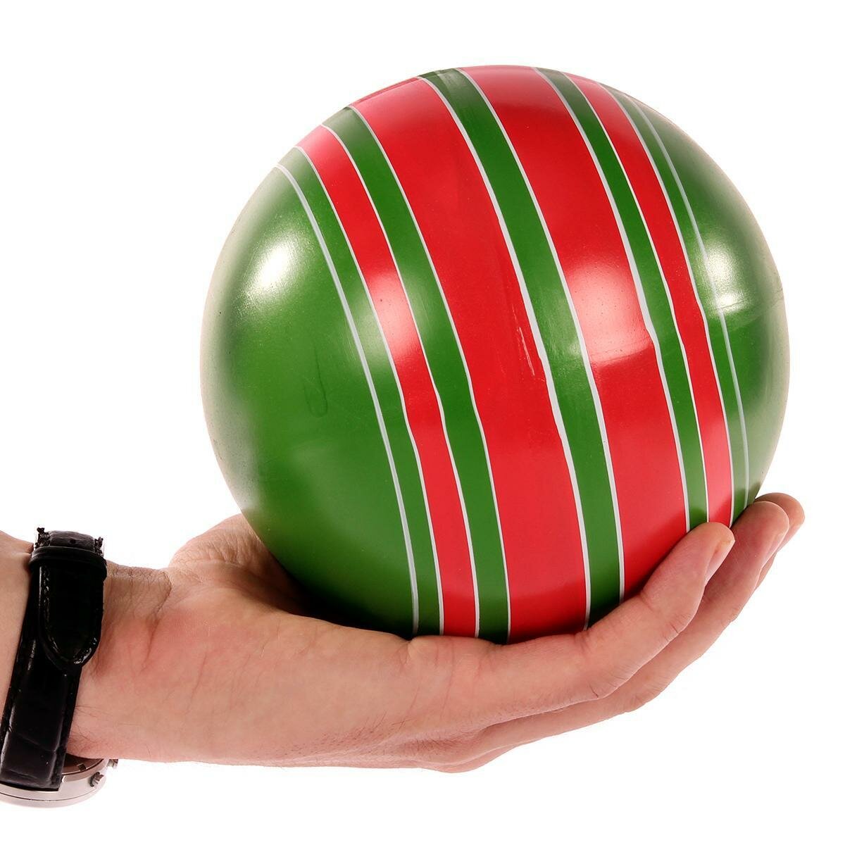Мяч детский 'Полосатики' d150мм, резина, яркий узор, ручная окраска