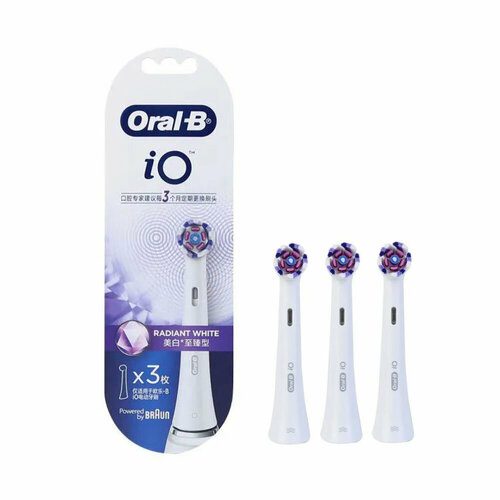 Насадка зубной щетки Oral-B IO Radiant white OR018, 3шт (80371557)