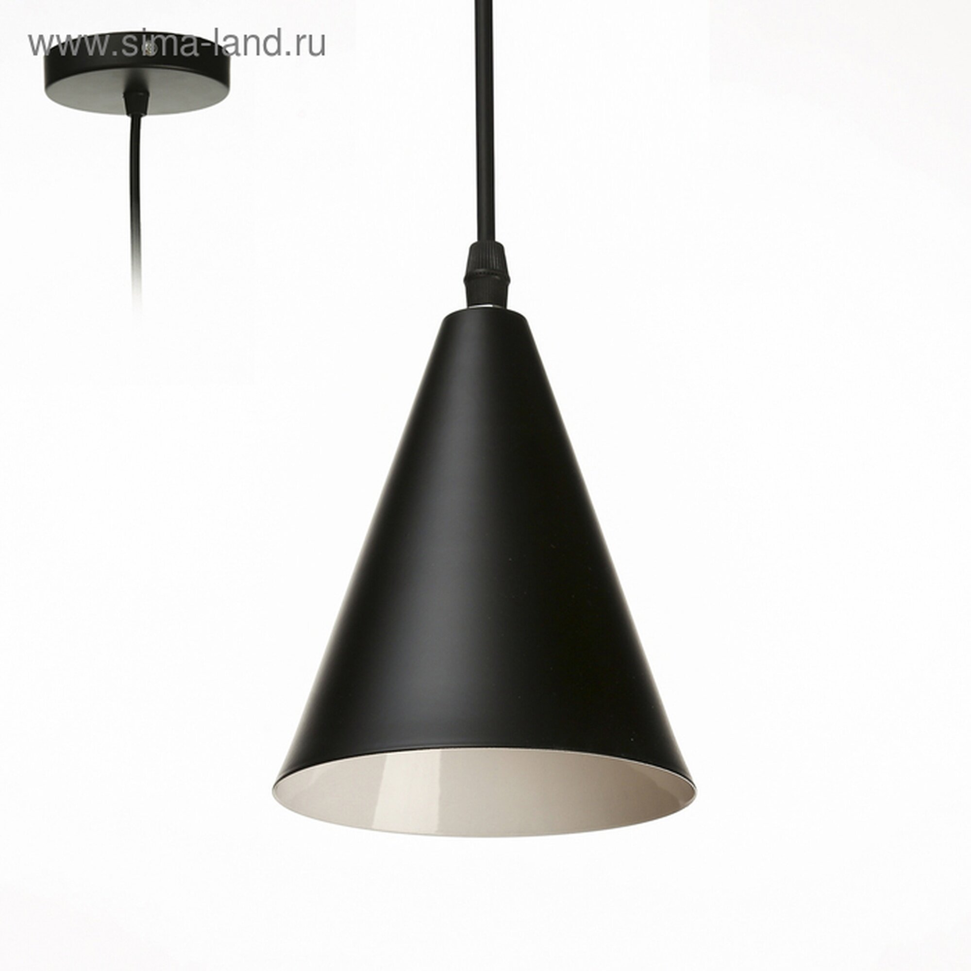 Светильник BayerLux Подвес  Конус  1x40Вт E27 черный 12х12х16 96 см