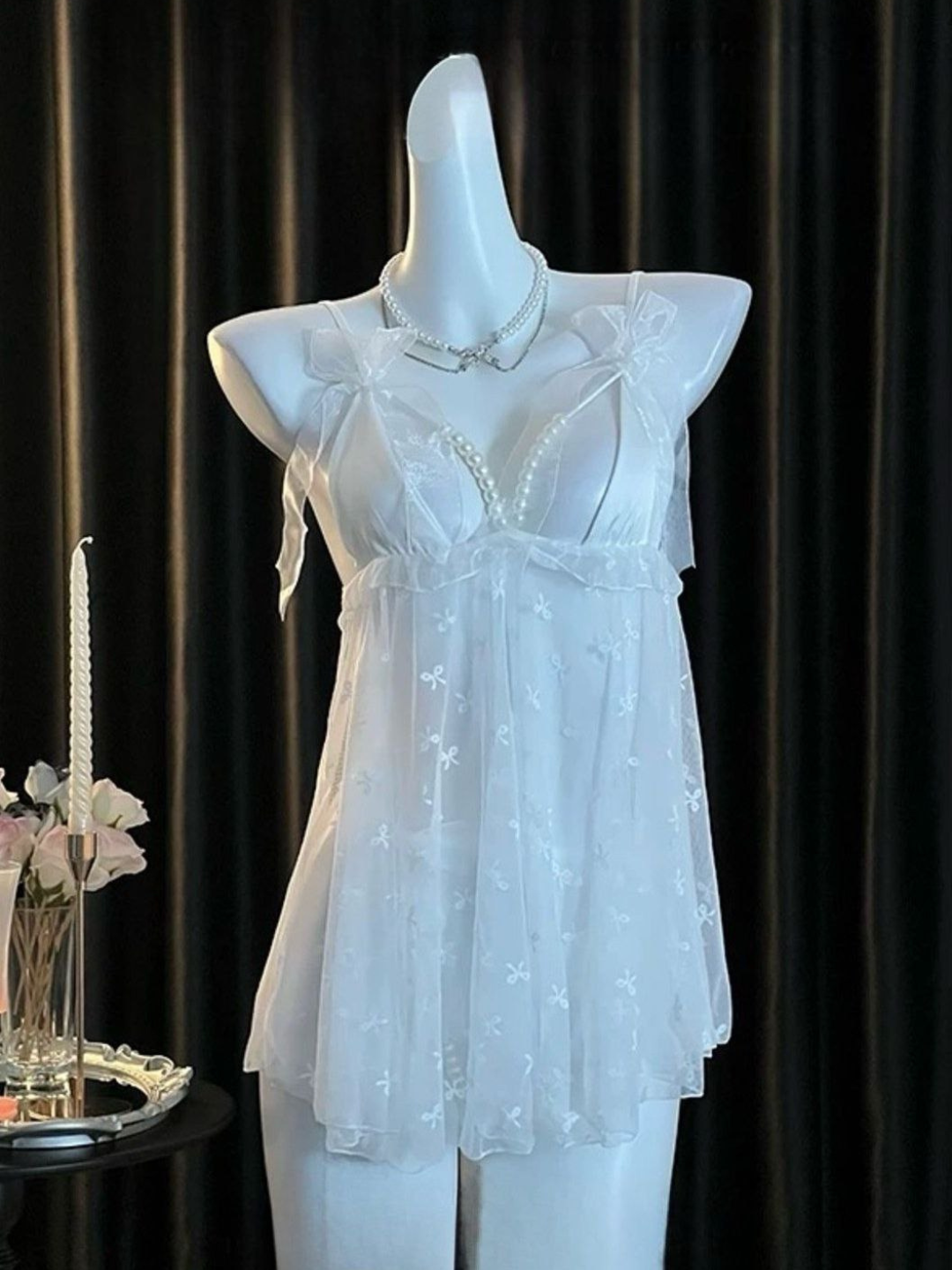 Комплект нижнего белья Пеньюары, размер FreeSize, розовый — фото 1