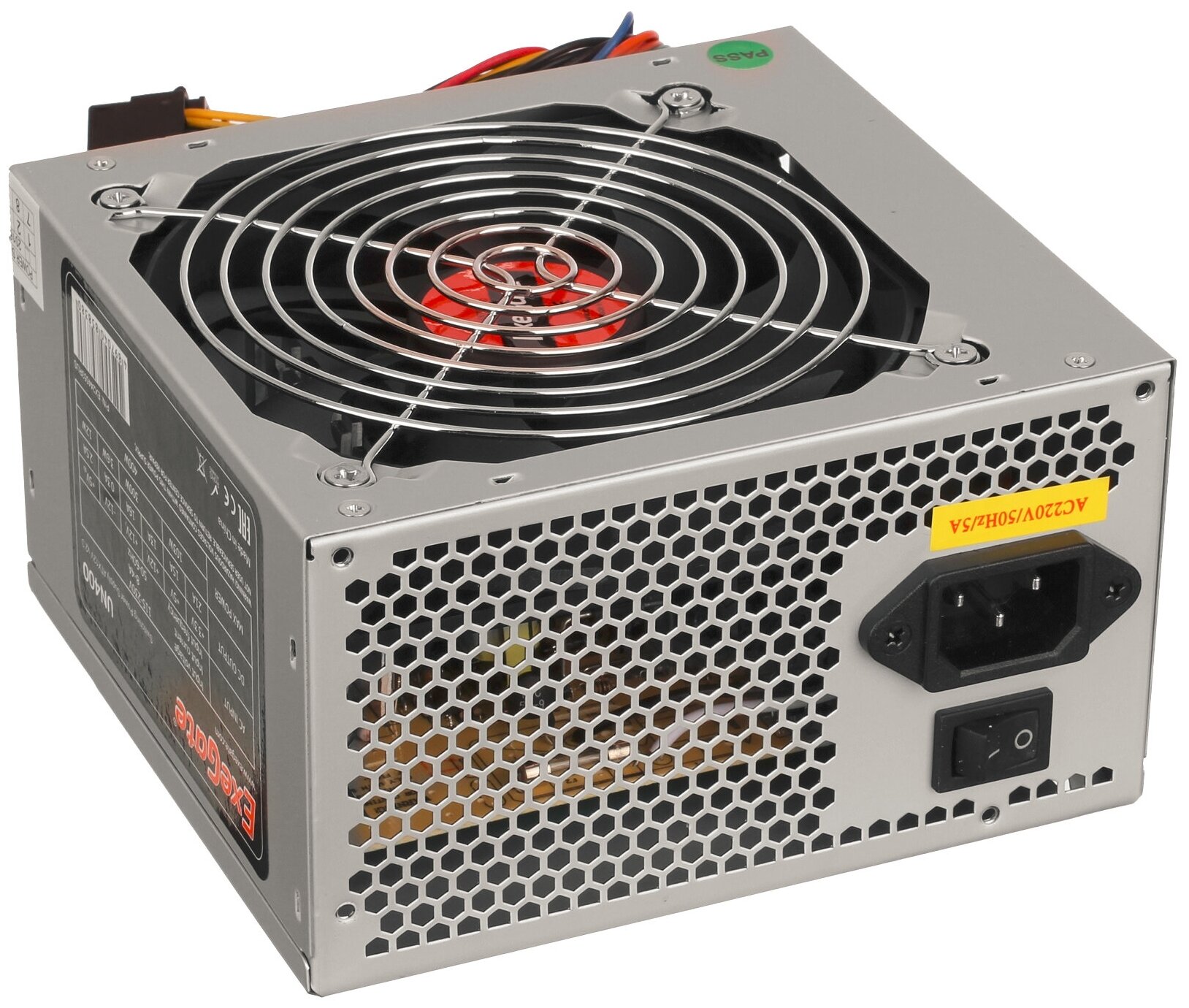 ES261566RUS-PC   350W ExeGate UNS350 ATX, PC, 12cm fan, 24p, 4p, 3SATA, 2IDE, FDD