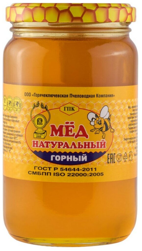 Мёд натуральный ГПК горный, 500 г