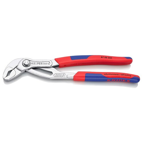 Сантехнические клещи Knipex 87 05 250 250 мм красный/синий/серебристый сантехнические клещи knipex 87 22 250 250 мм черный красный синий