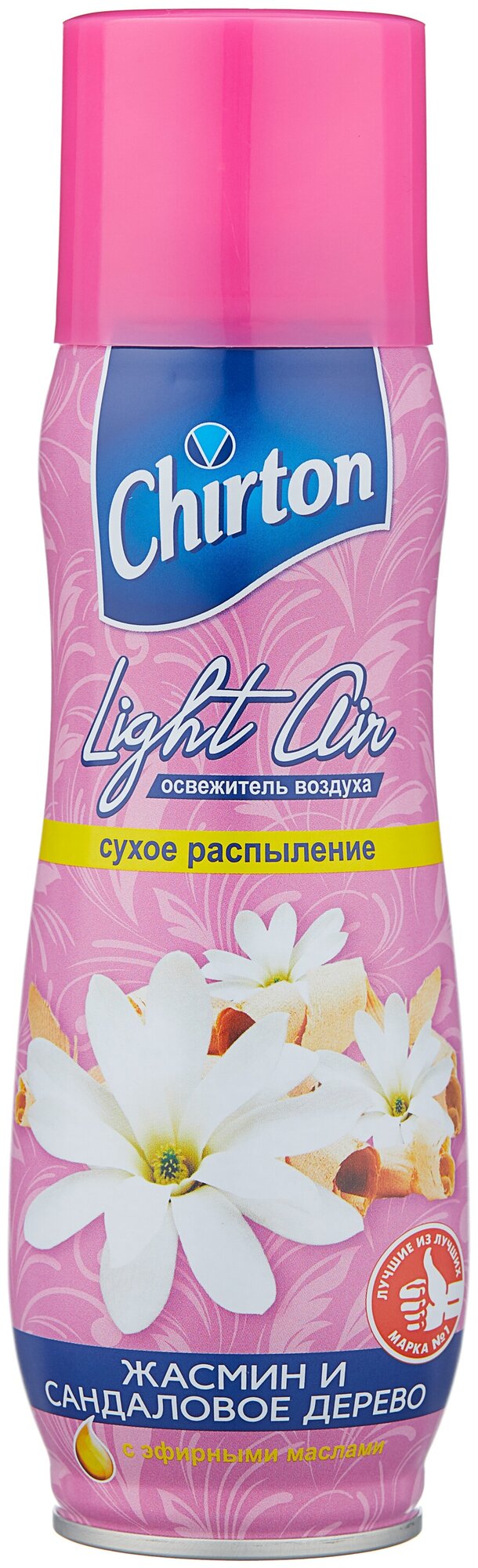 Освежитель воздуха Чиртон "Лайт Эйр" Жасмин и сандаловое дерево 300мл.