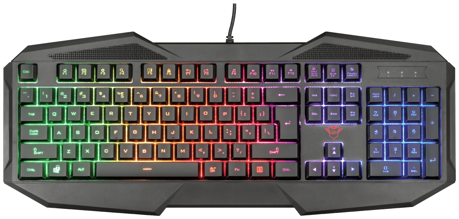 Клавиатура Trust GXT 830-RW Avonn Gaming Keyboard Black USB черный, русская